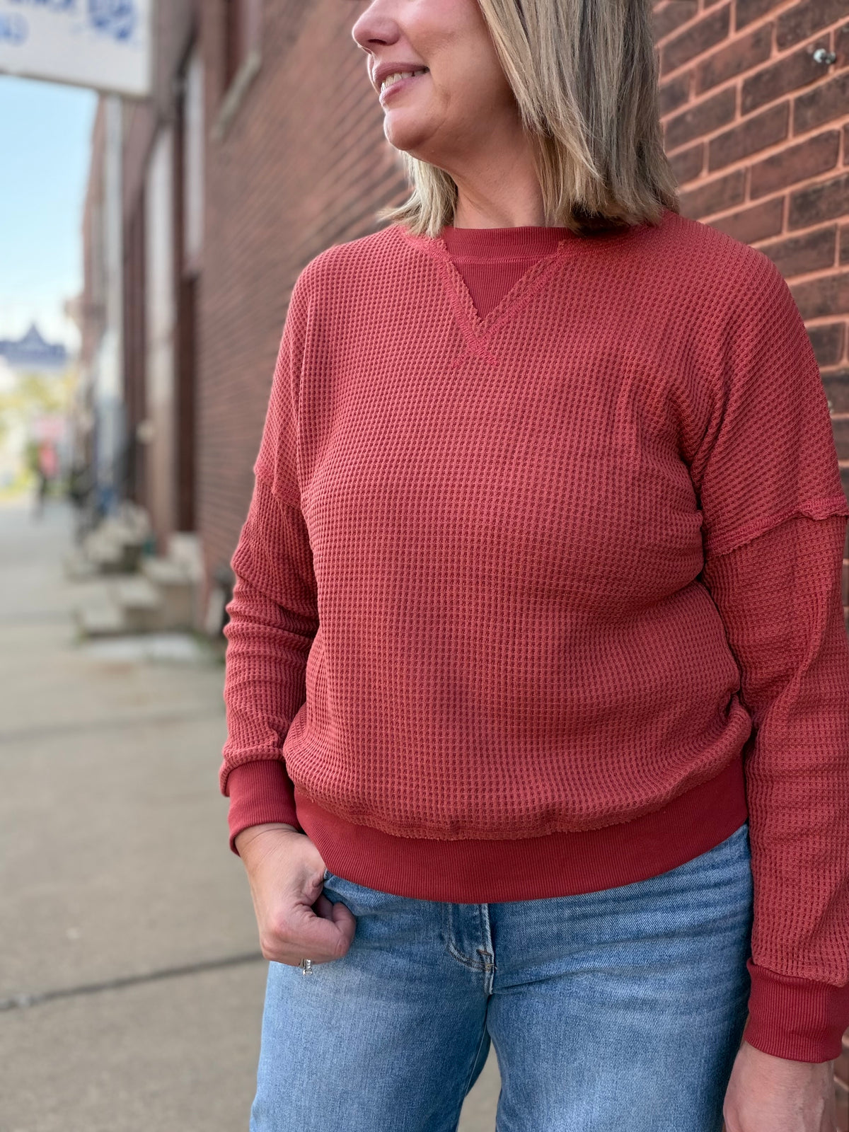 Fireside Crew Neck Thermal Pullover