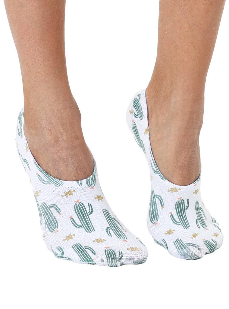 Cactus Print - White