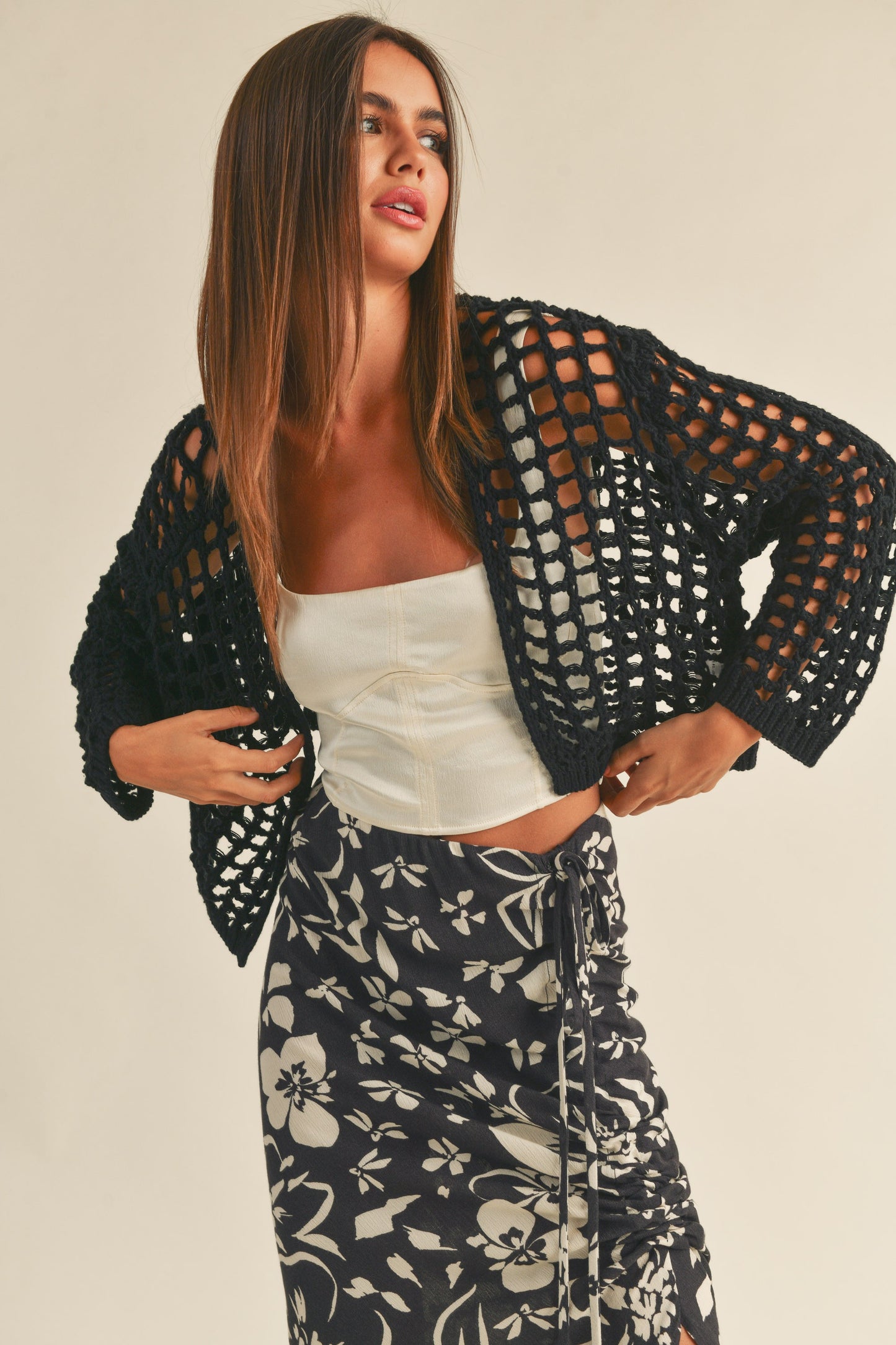 Crochet Knit Cardigan