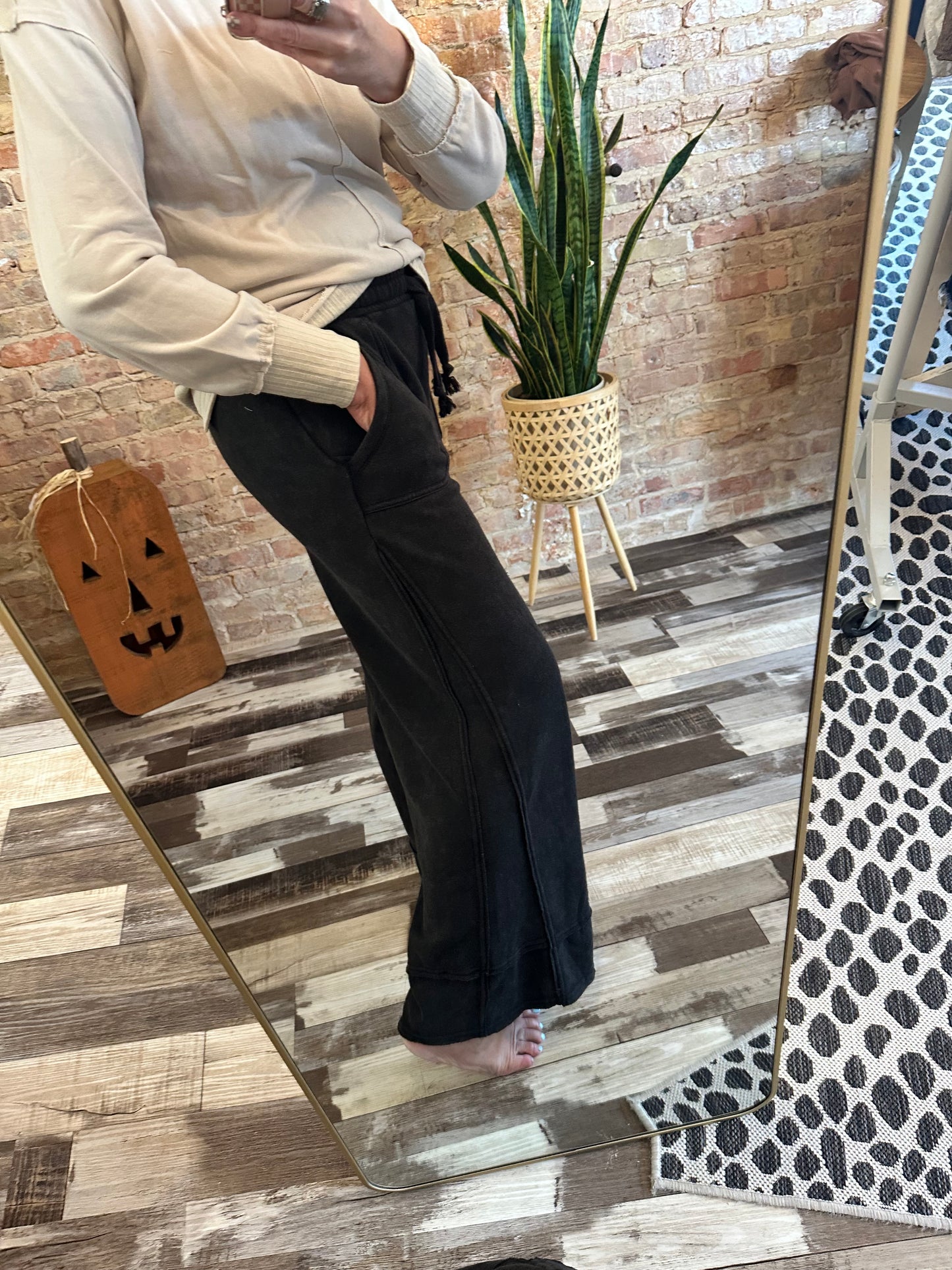 Acid Washed Comfy Casual Pants