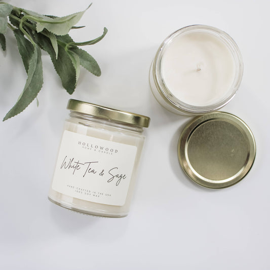 White Tea & Sage | SPRING | 8-OUNCE CANDLE