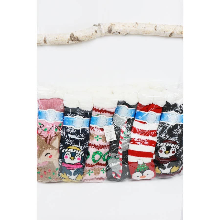 Christmas Winter Fur Fuzzy Socks