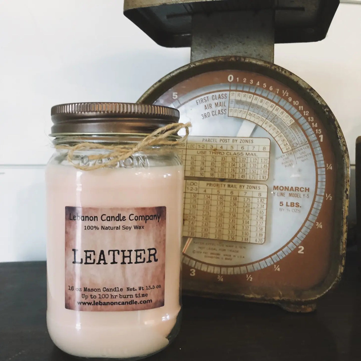 Lebanon Candle Company - Leather Candle