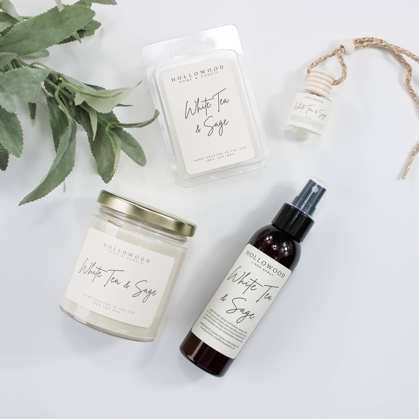 White Tea & Sage | SPRING | 8-OUNCE CANDLE