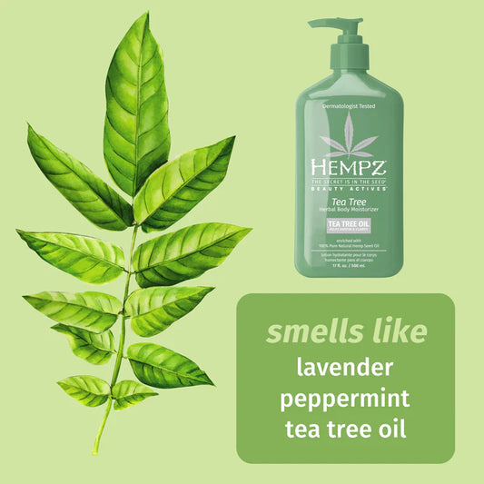 Hempz Tea Tree Herbal Body Moisturizer with Tea Tree Oil