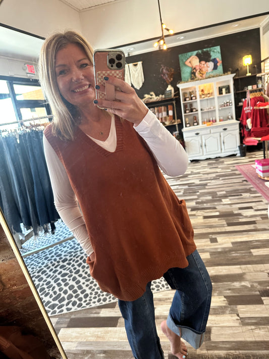 The Abbi Tunic Sweater Vest