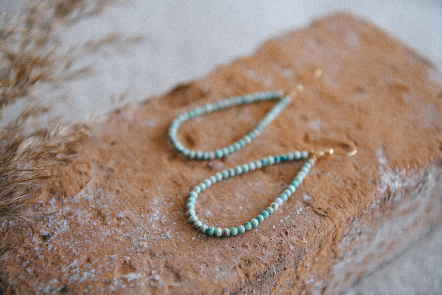 Freebird Genuine Gemstone Teardrop Hoop Earrings
