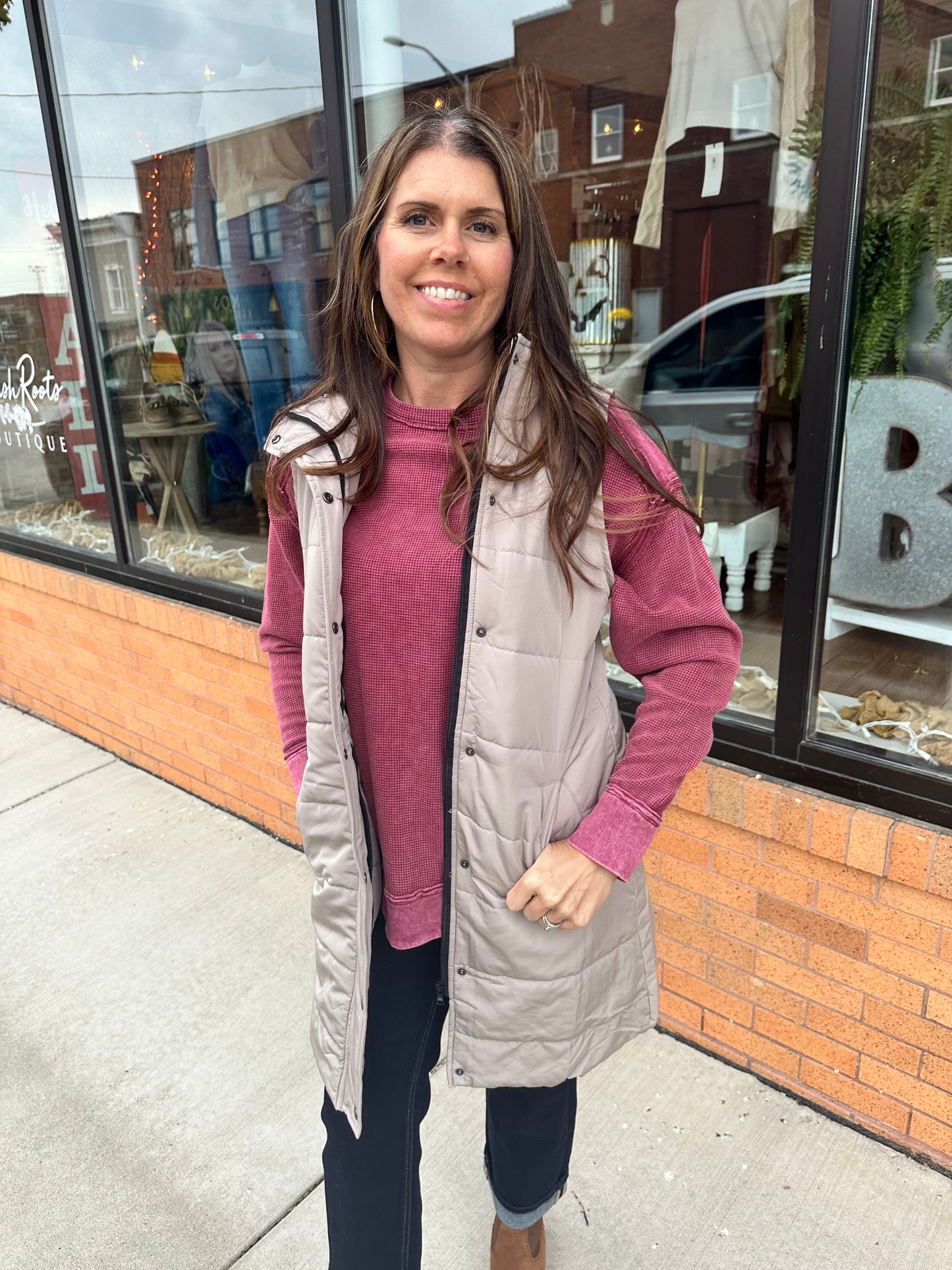 The Harlow Long Vest