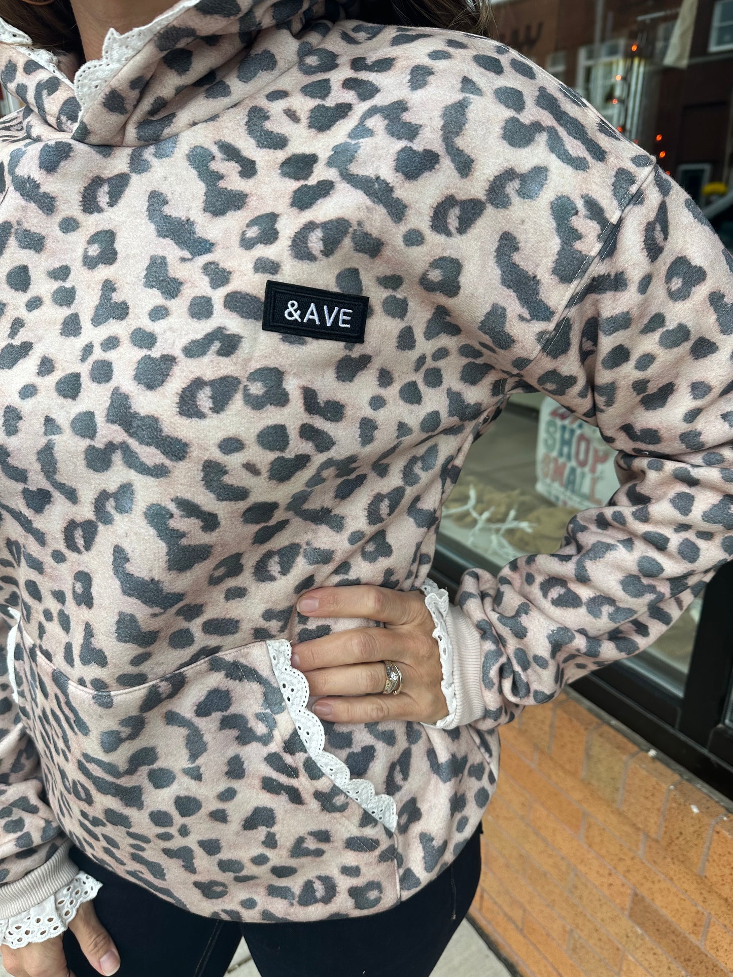 Ampersand Avenue Comfort Zone Hoodie - Leopard