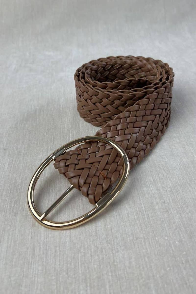 Wide Braided Belt