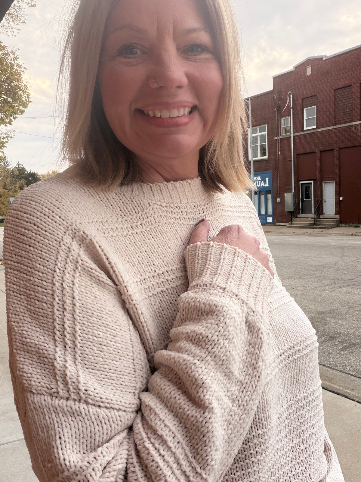 Cozy Nights Oversized Knit Sweater