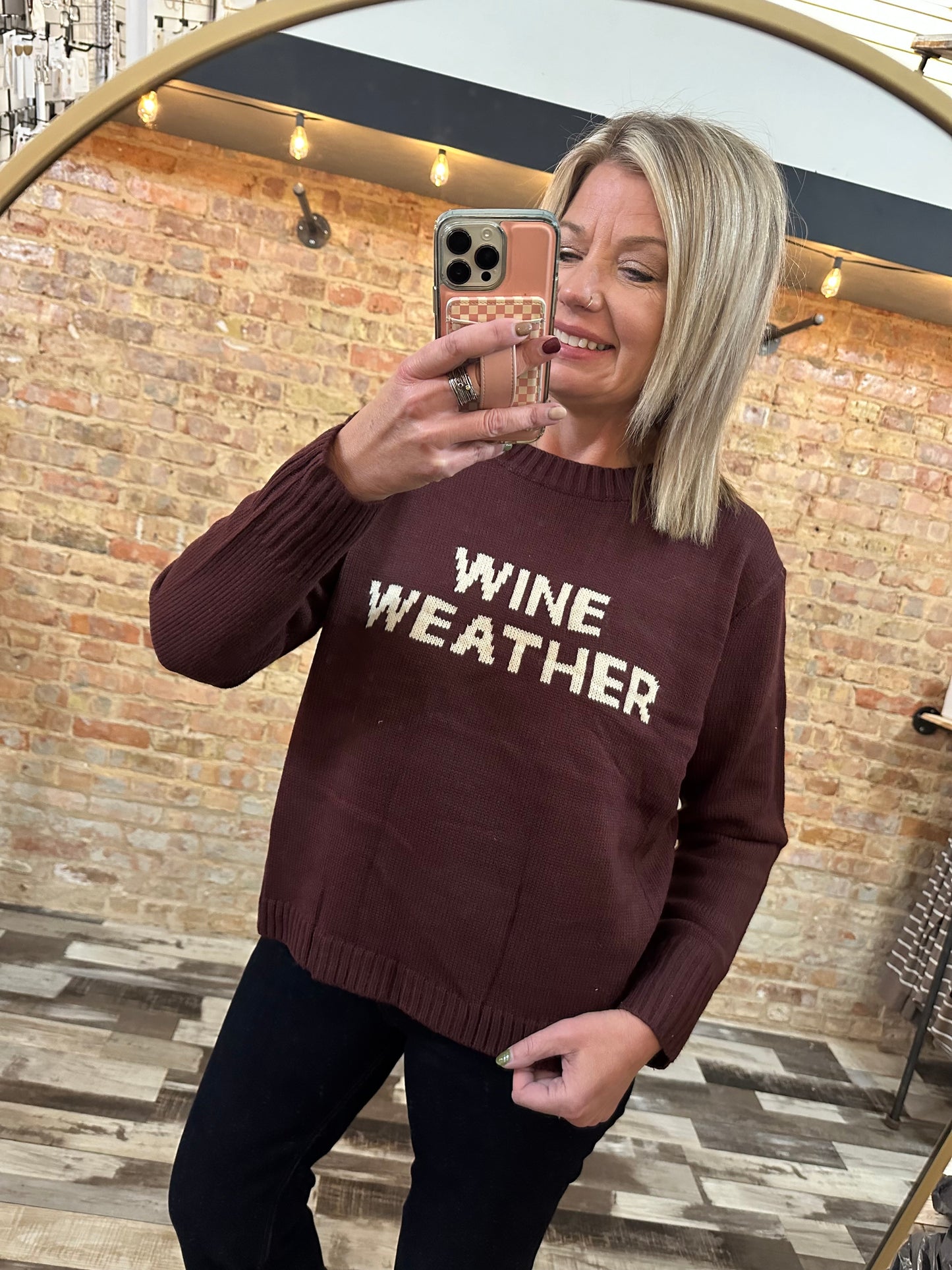 Wine Weather Sweater