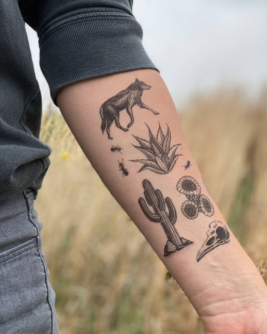 Desert Wild Temporary Tattoo