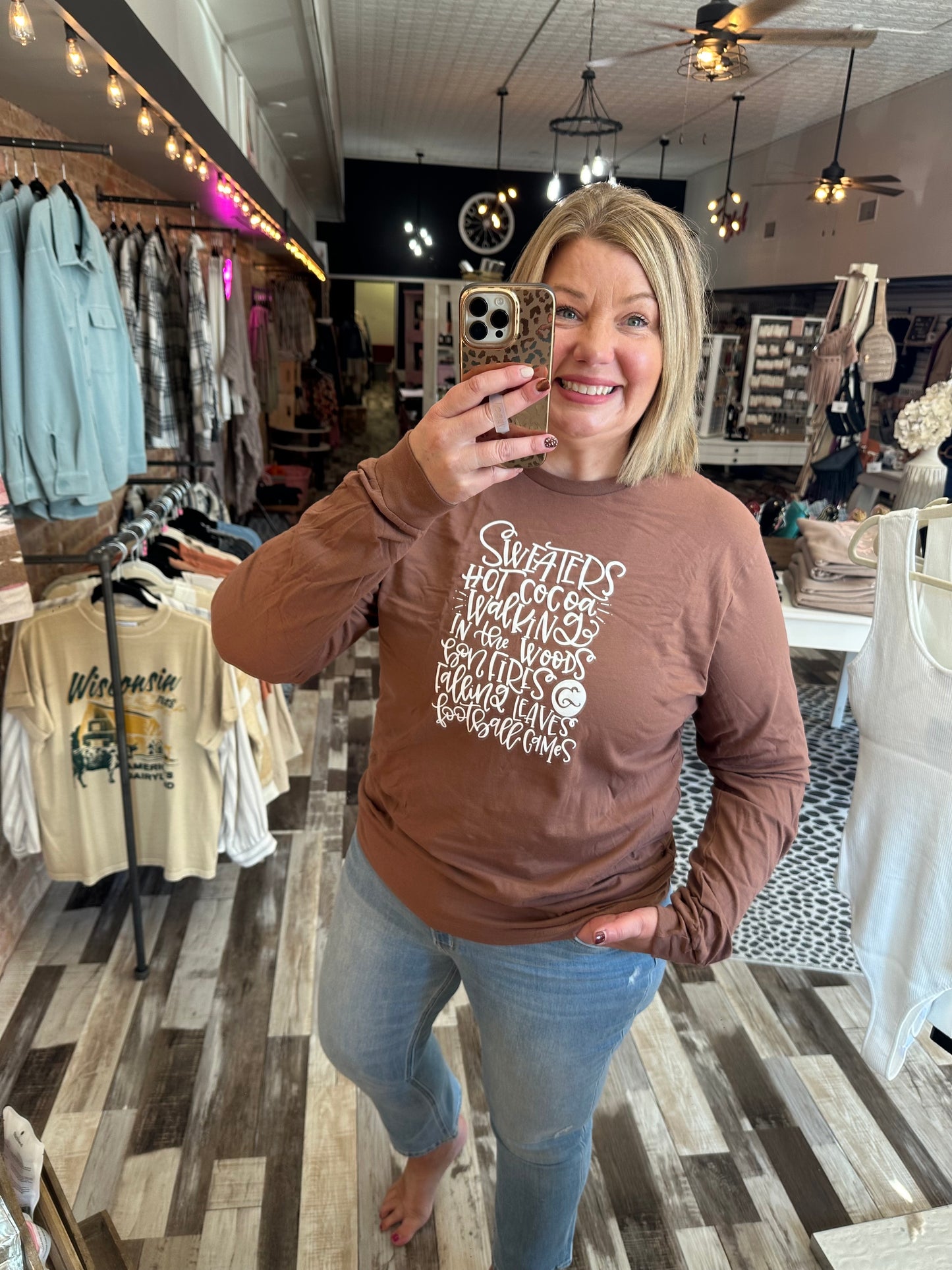 Bella Long Sleeved Fall Graphic