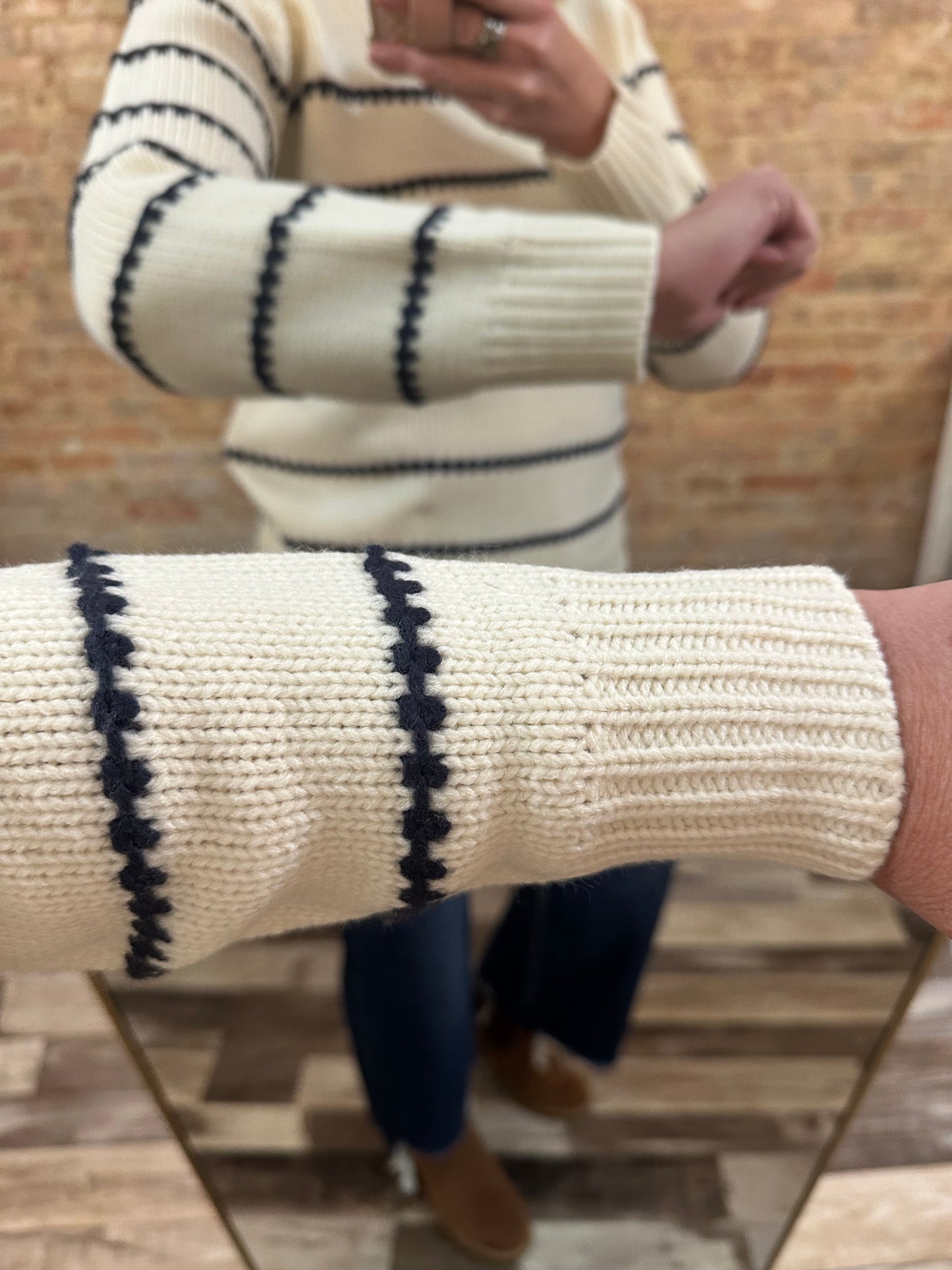 The Harlow Blanket Stitch Pullover Sweater