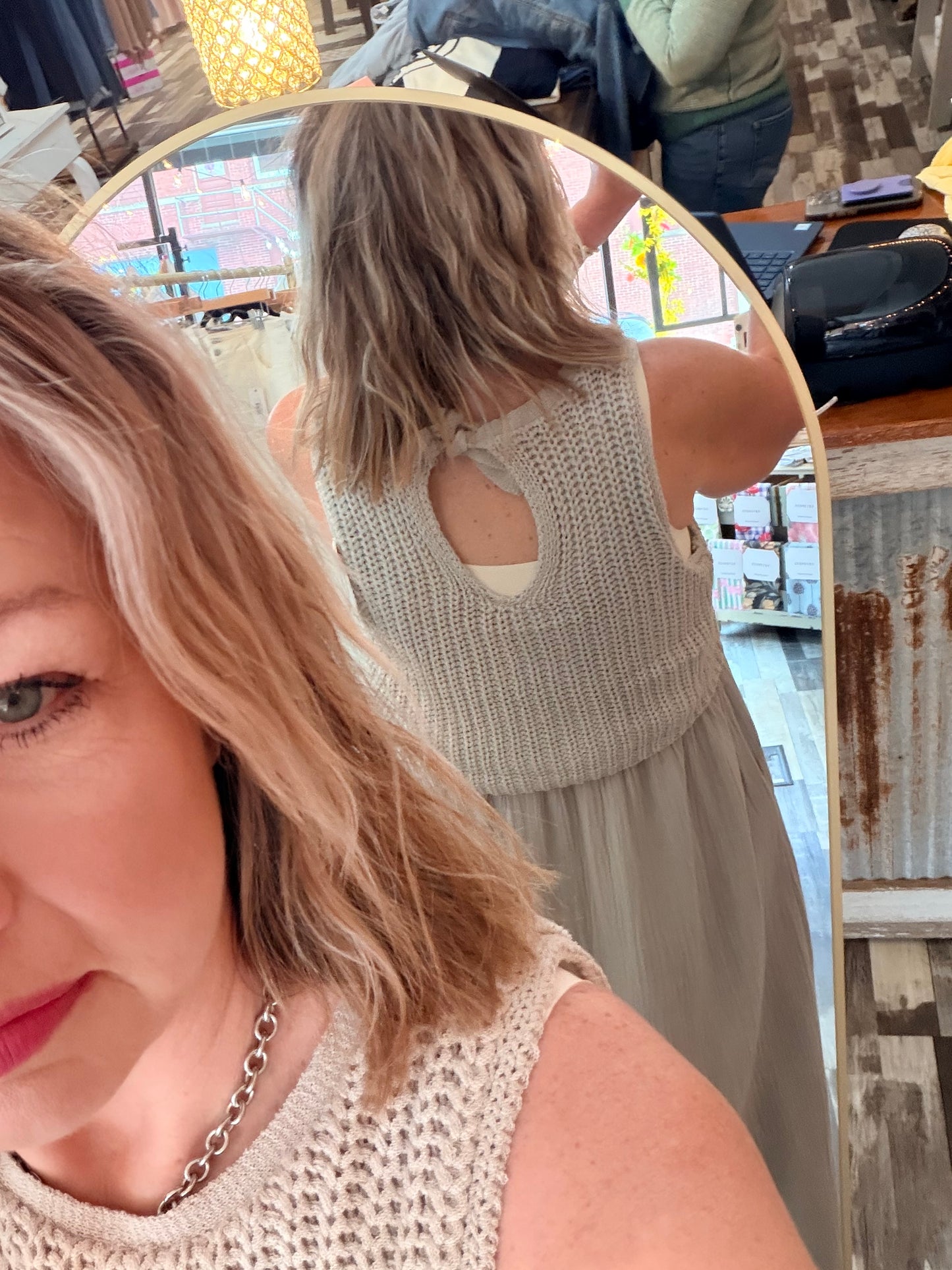 The Braylee Sweater Layered Dress