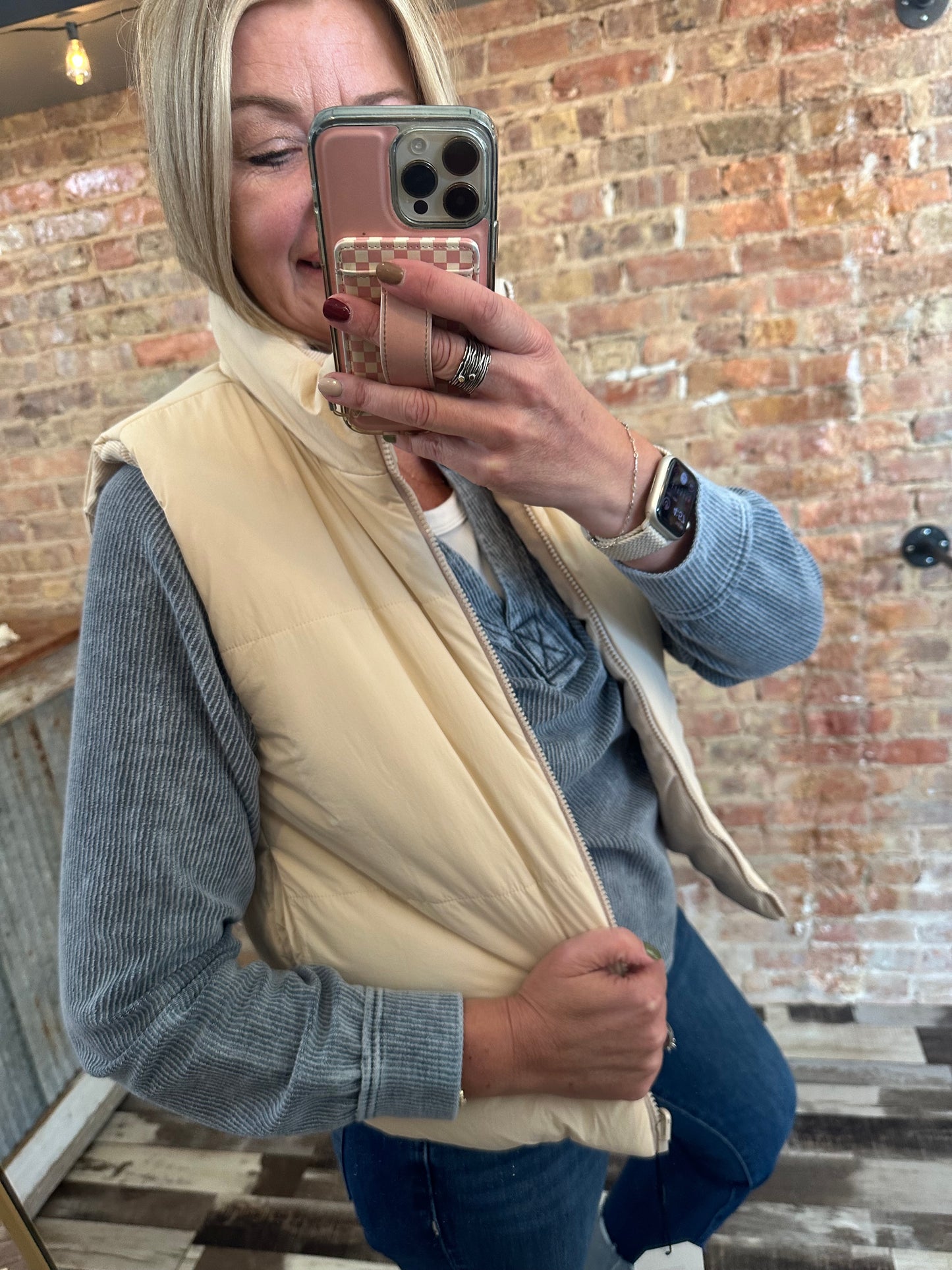 The Denali Reversible Corduroy Puffer Vest