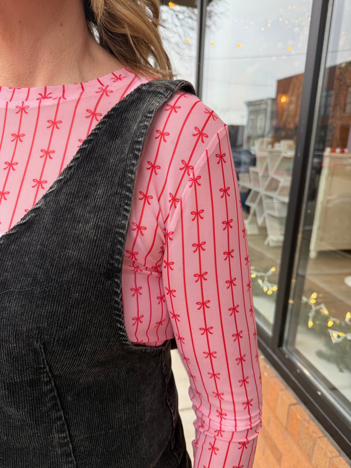 The Lindsey Snow Wash Corduroy Overall Dress