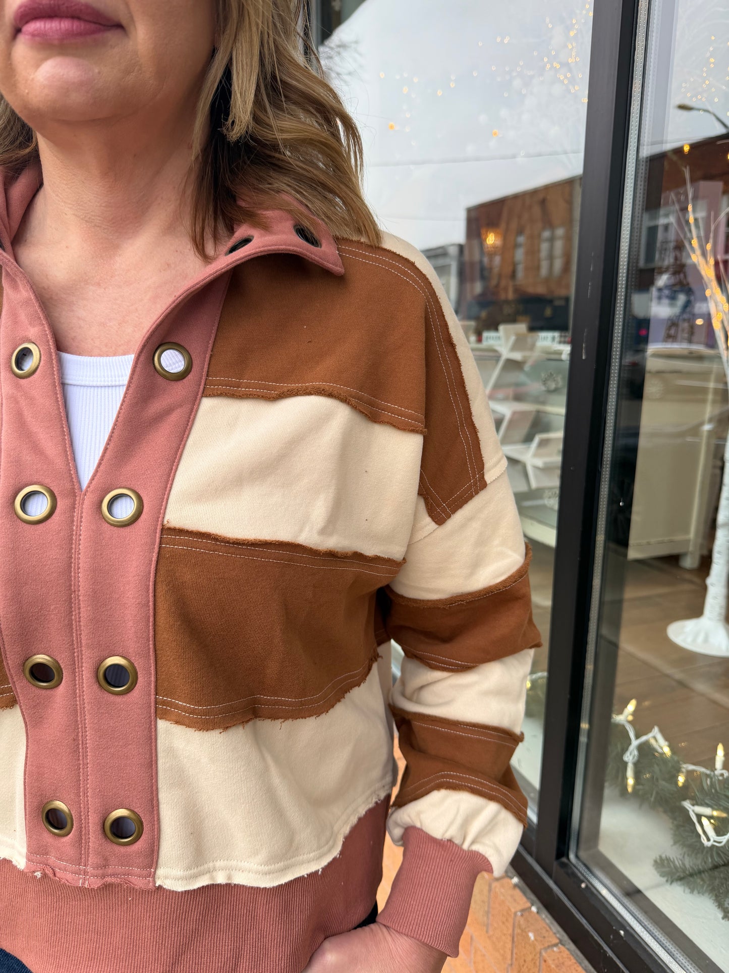 The Katie Brushed French Terry Pullover