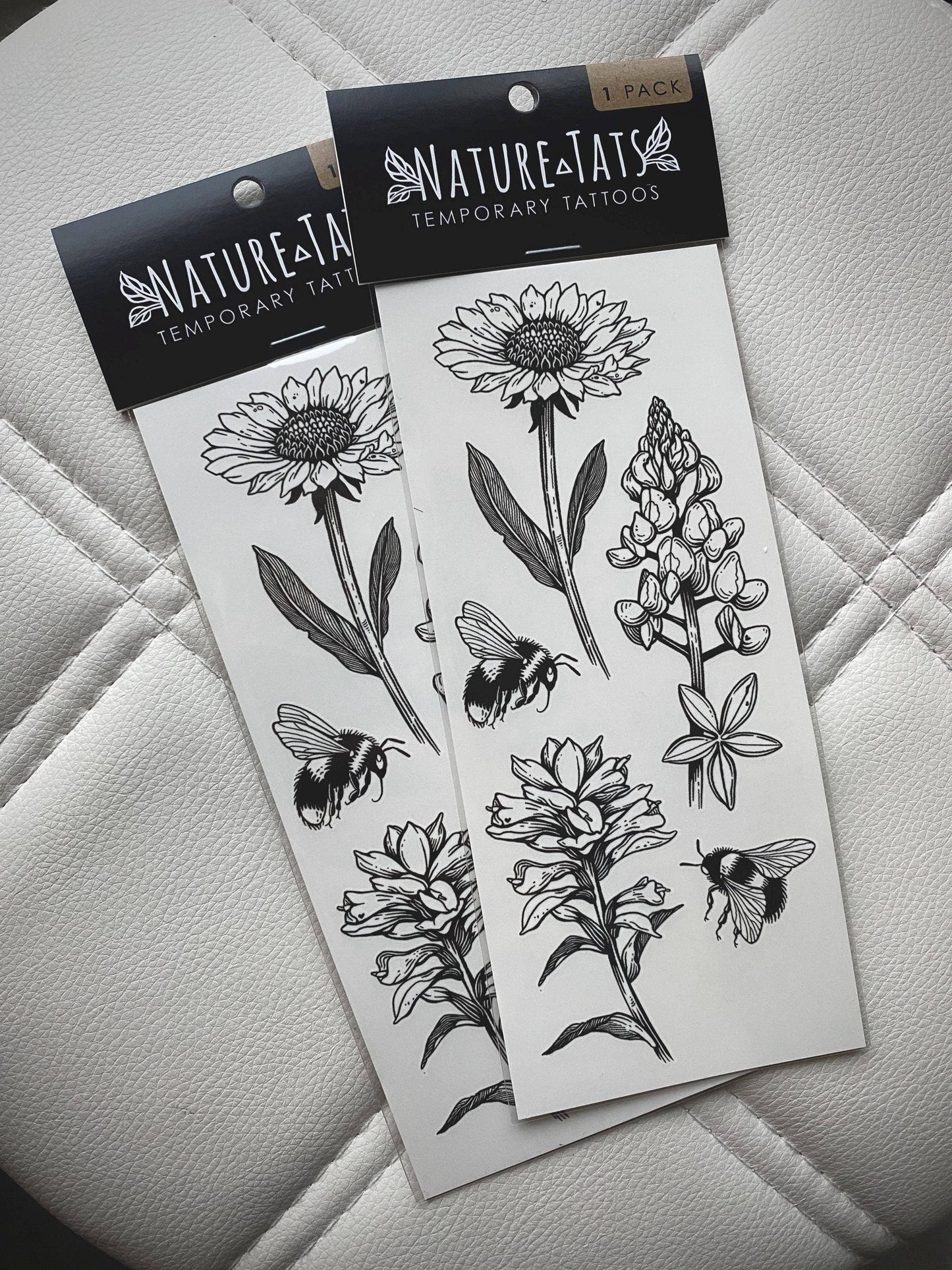 Texas Wildflowers Temporary Tattoo