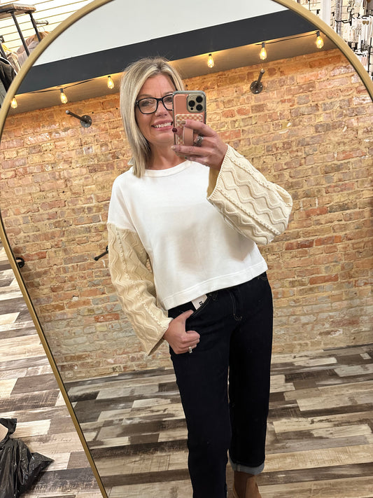 The Giselle Cable Knit Pullover