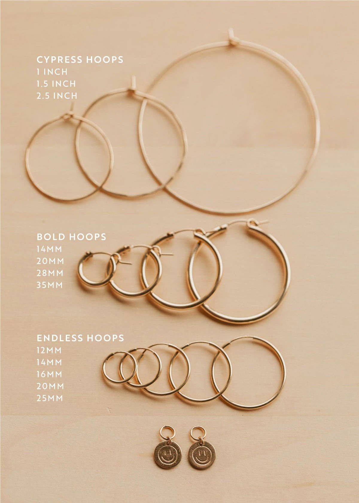 Hello Adorn - Smiley Charms: Sterling Silver