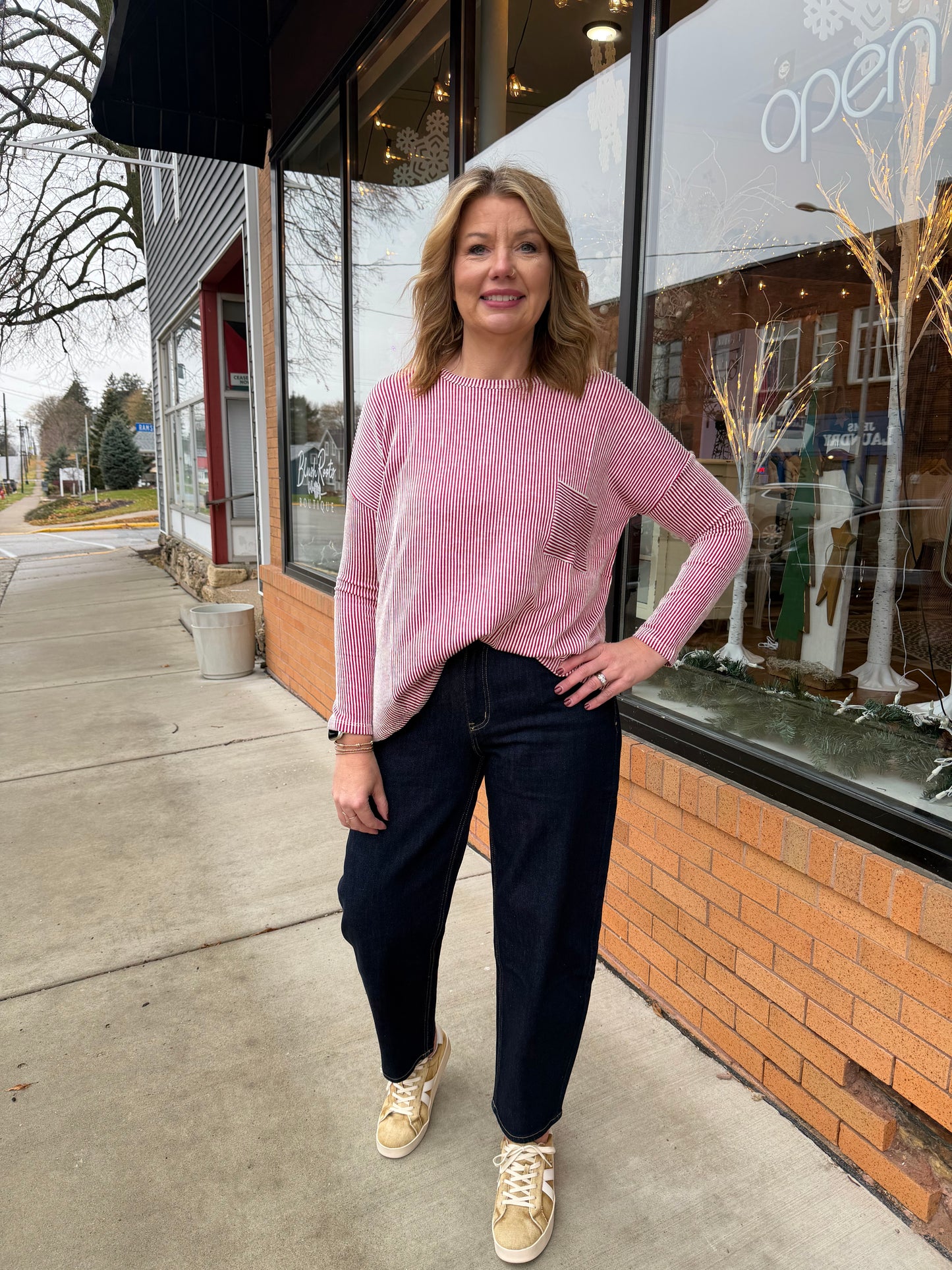 Pink Friday Barrel Jeans