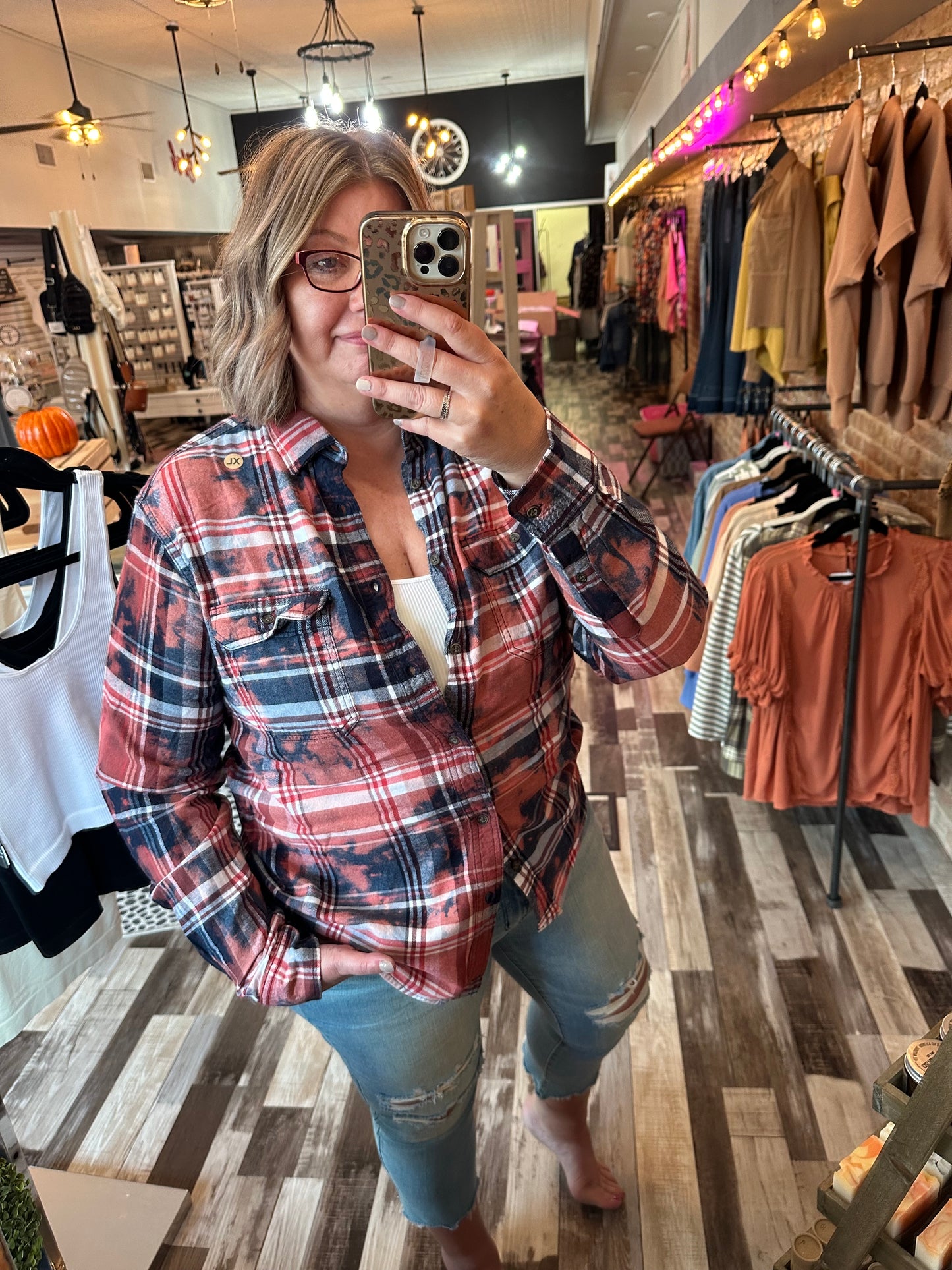 Americana Hand Bleached Flannel