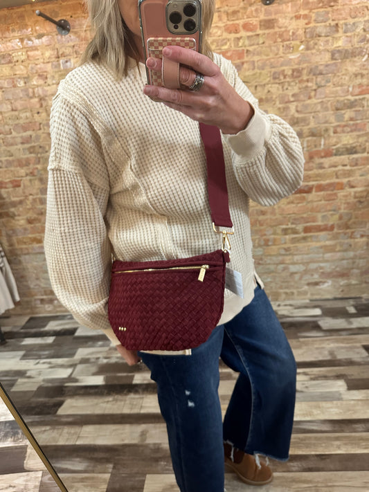 Suede Westlyn Woven Bum Bag