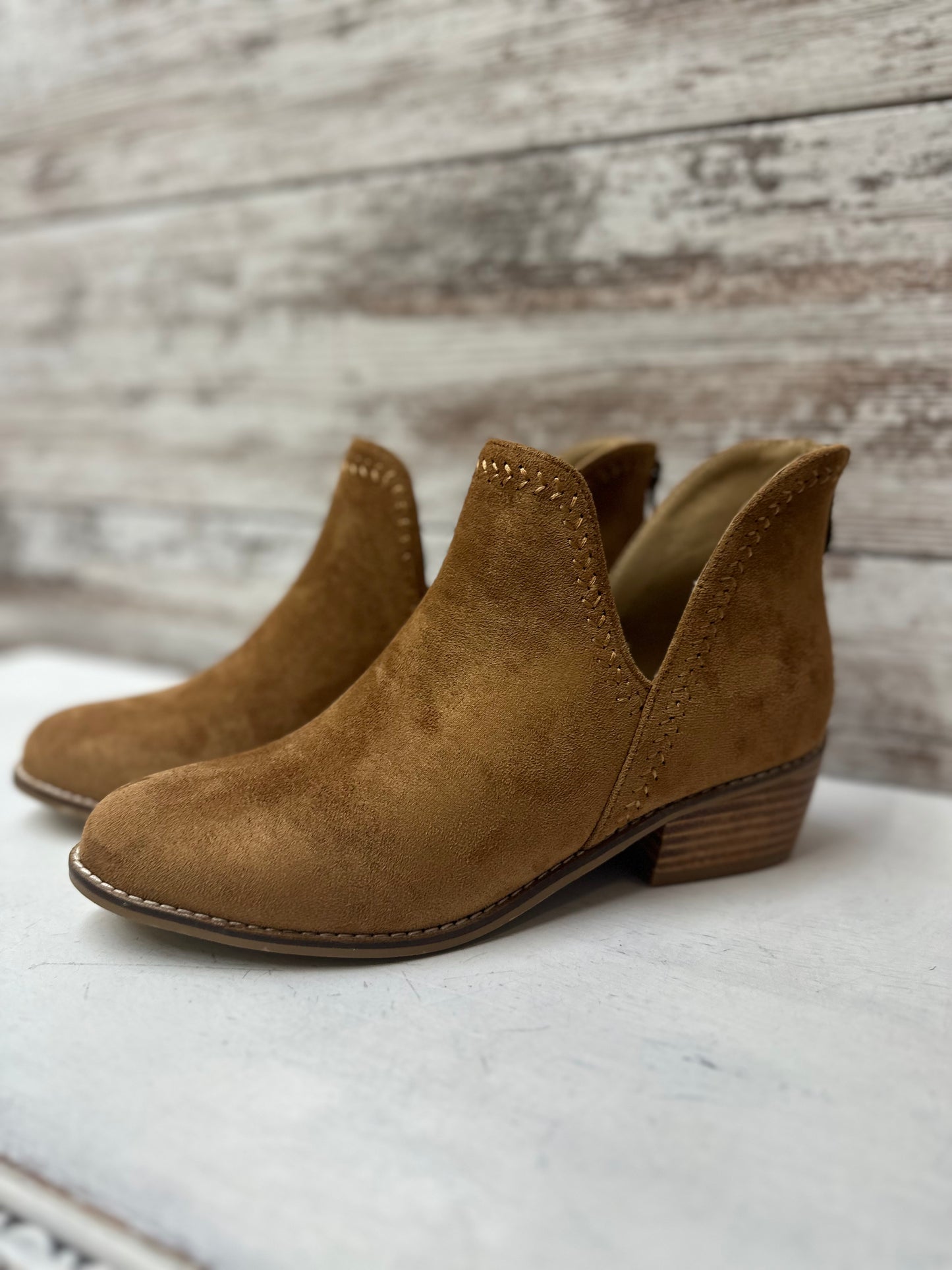 Corky's "Bluffin" Western Inspired Vegan Suede Ankle Boot