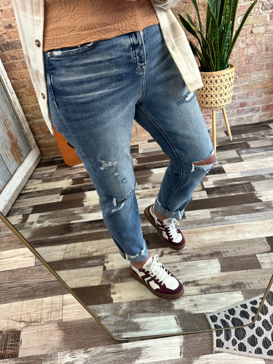 Mica High Rise Straight Leg w/Button Fly