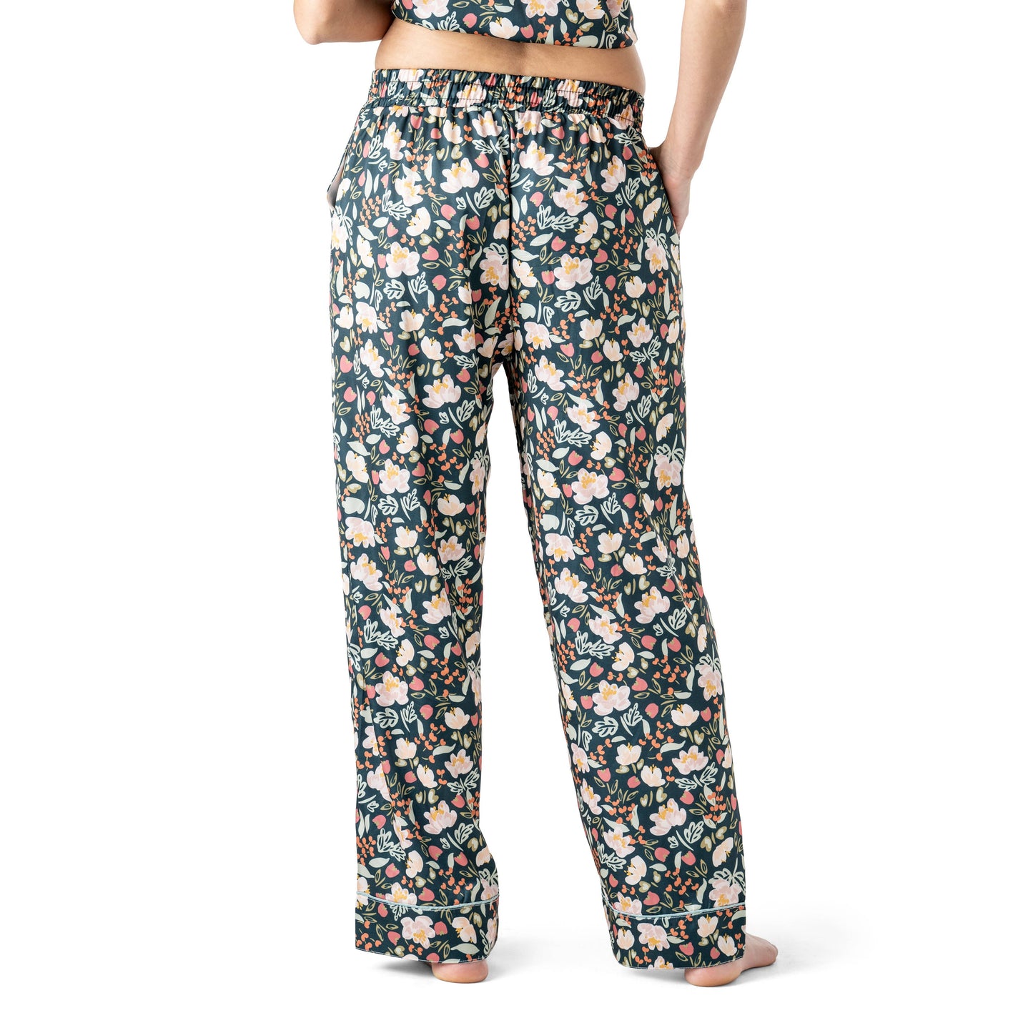 Hello Mello Cat's Meow Satin Pajama Pant