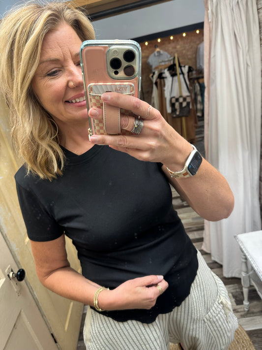 Your Favorite Ribbed Crew Neck Tee