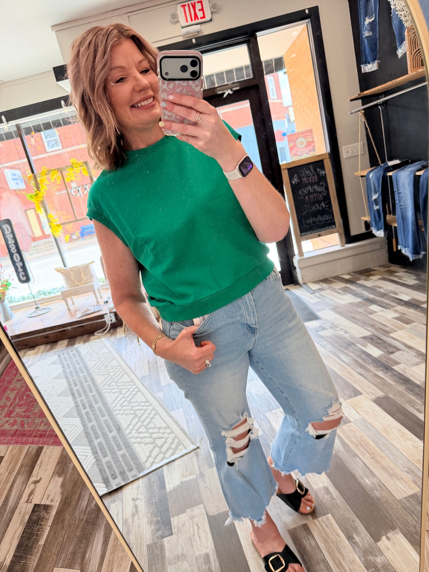 French Terry Sleeveless Top