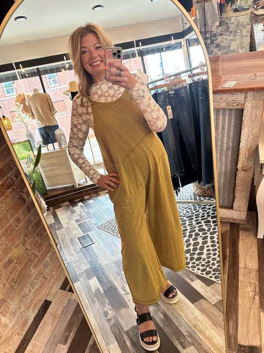 Shouldn't Be This Easy Mineral Wash Jumpsuit