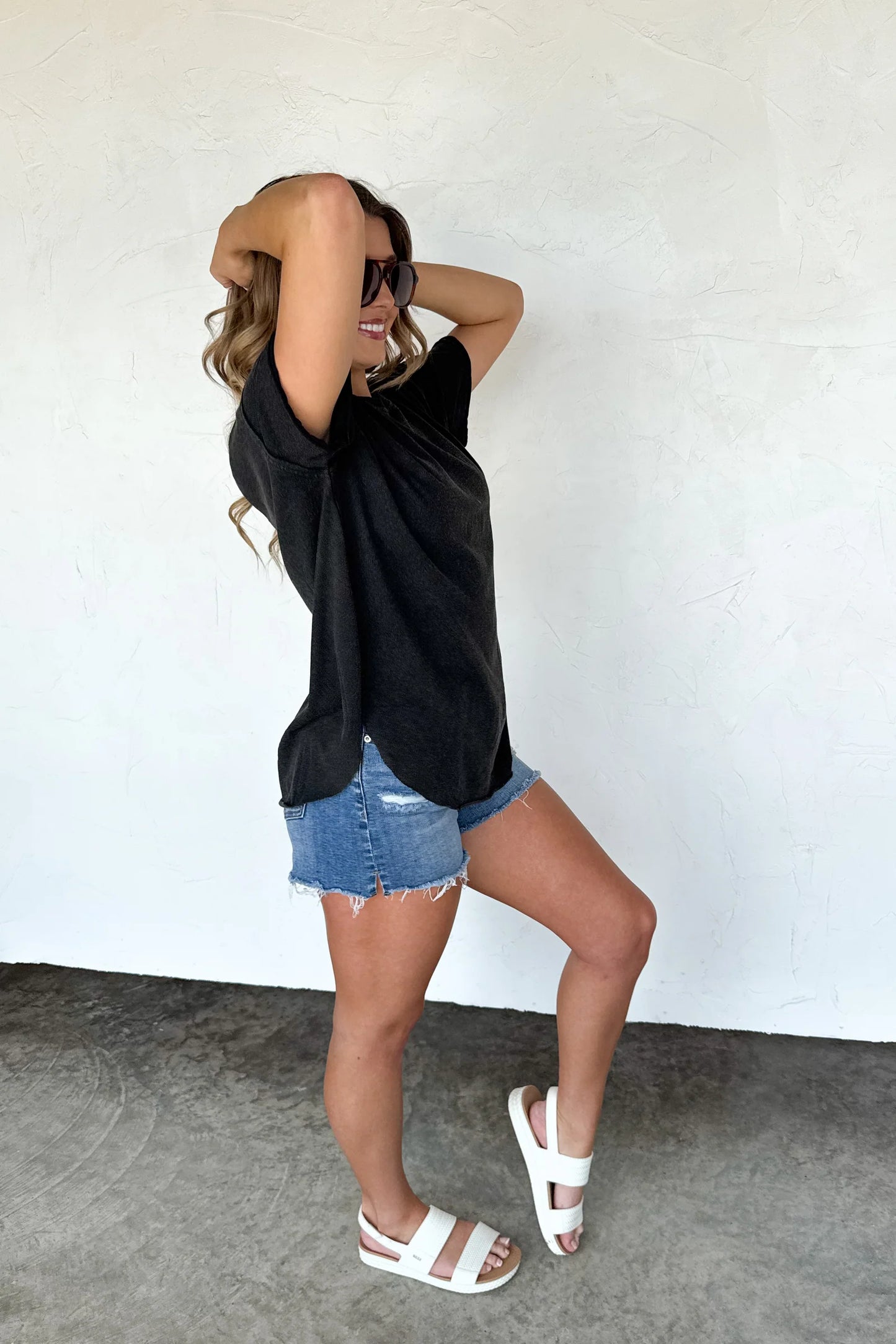 Joey Washed Cotton Boyfriend Tee