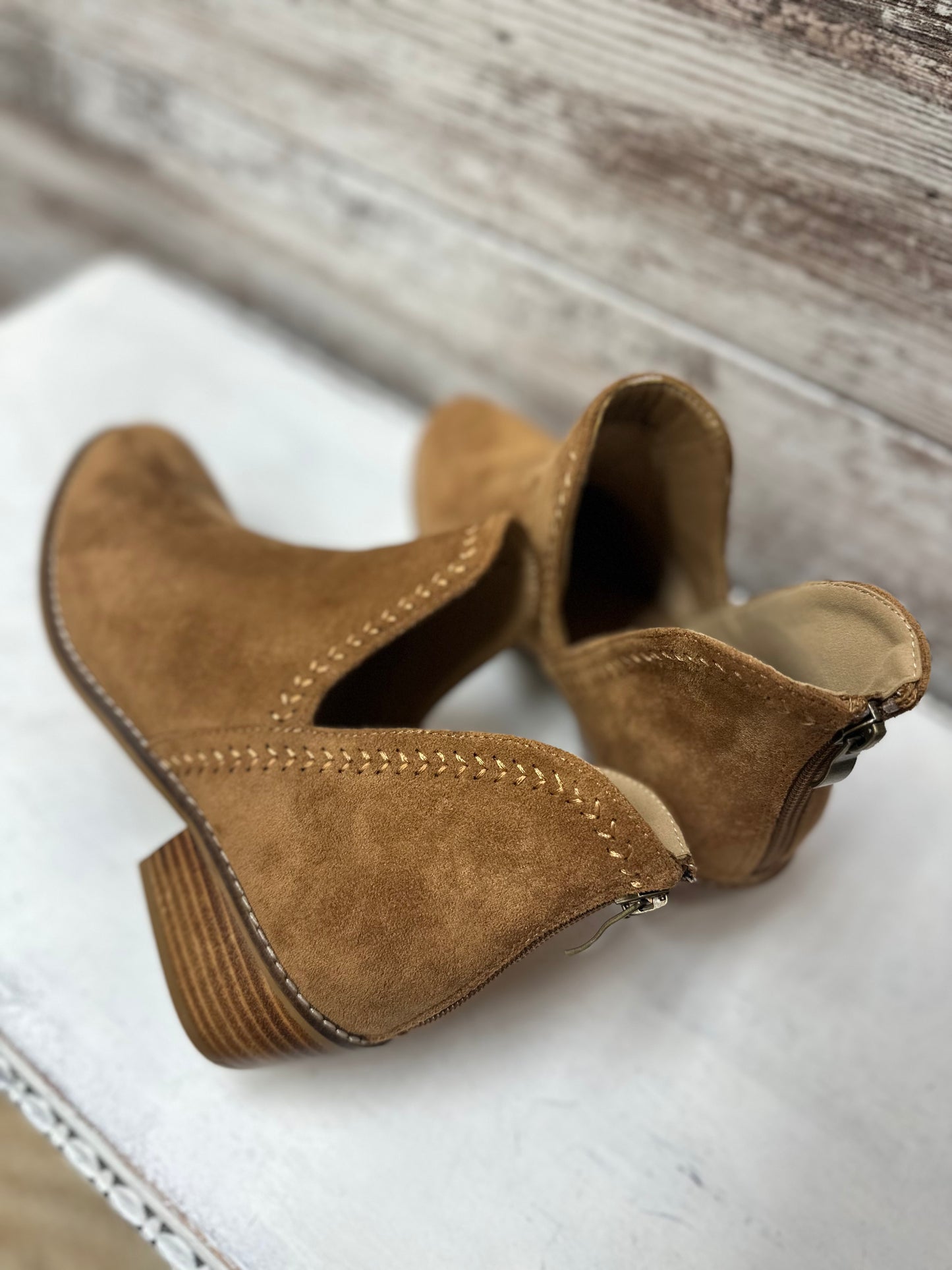 Corky's "Bluffin" Western Inspired Vegan Suede Ankle Boot