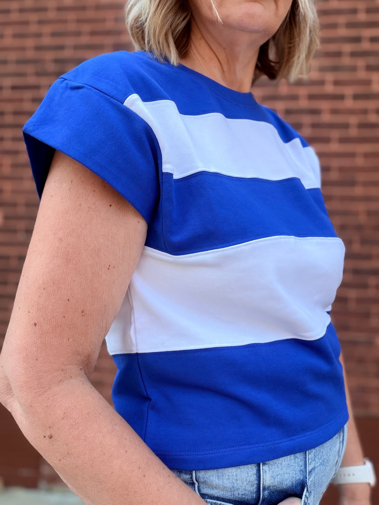 The Maisy Striped Boxy Top