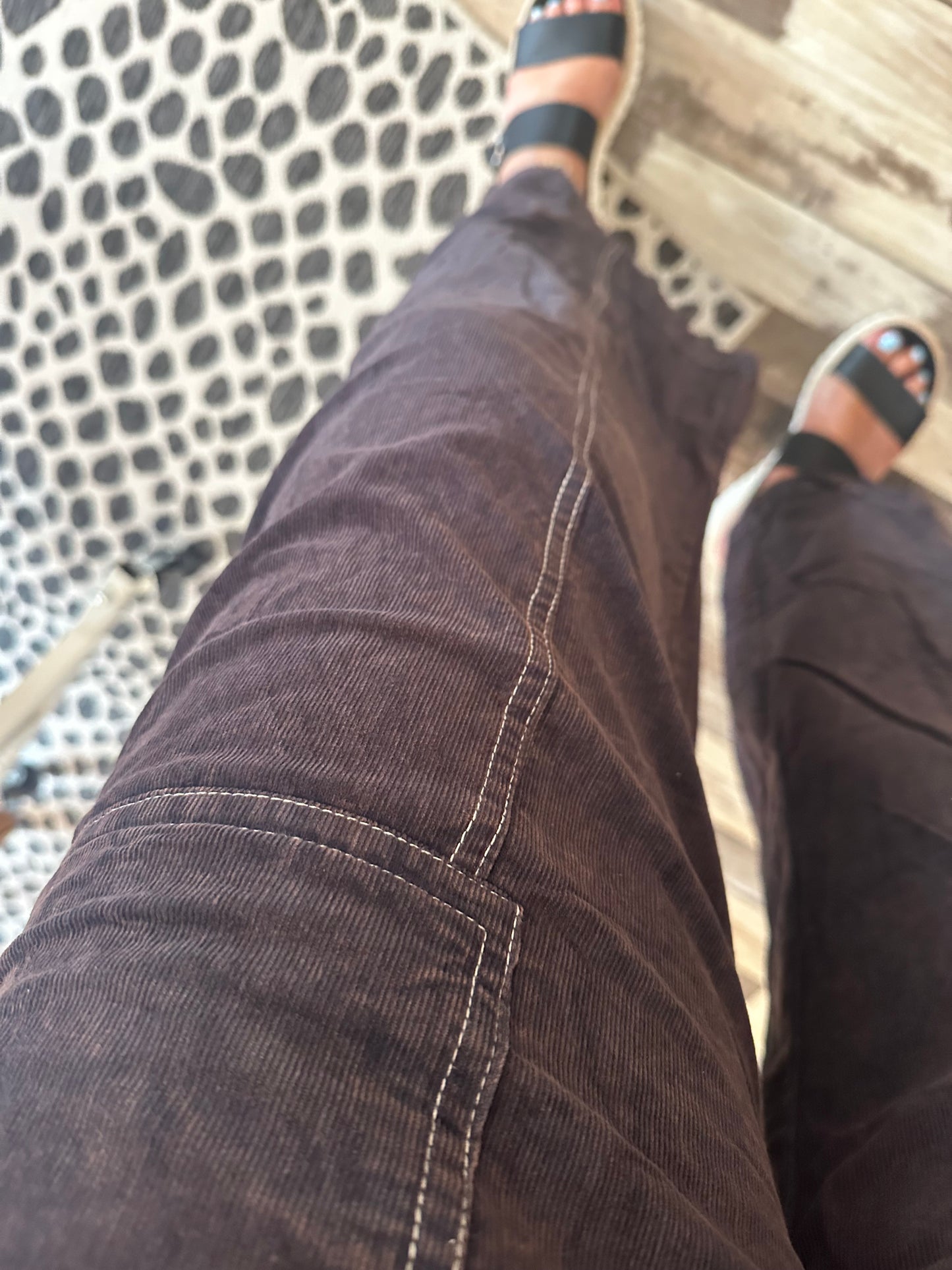 Work With Me Corded Wide Leg Pants