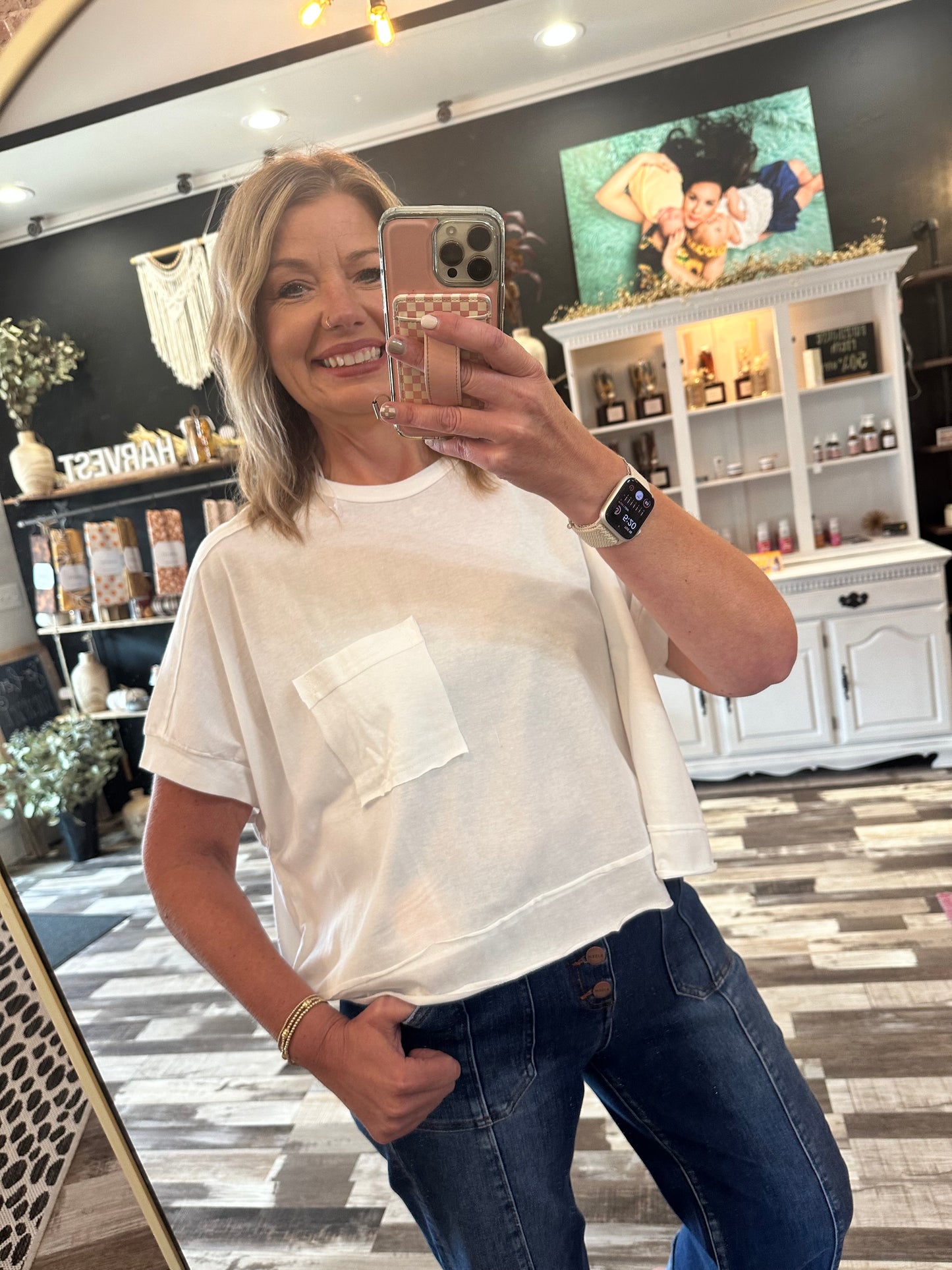 The Dani Mineral Washed Oversized Comfy Top