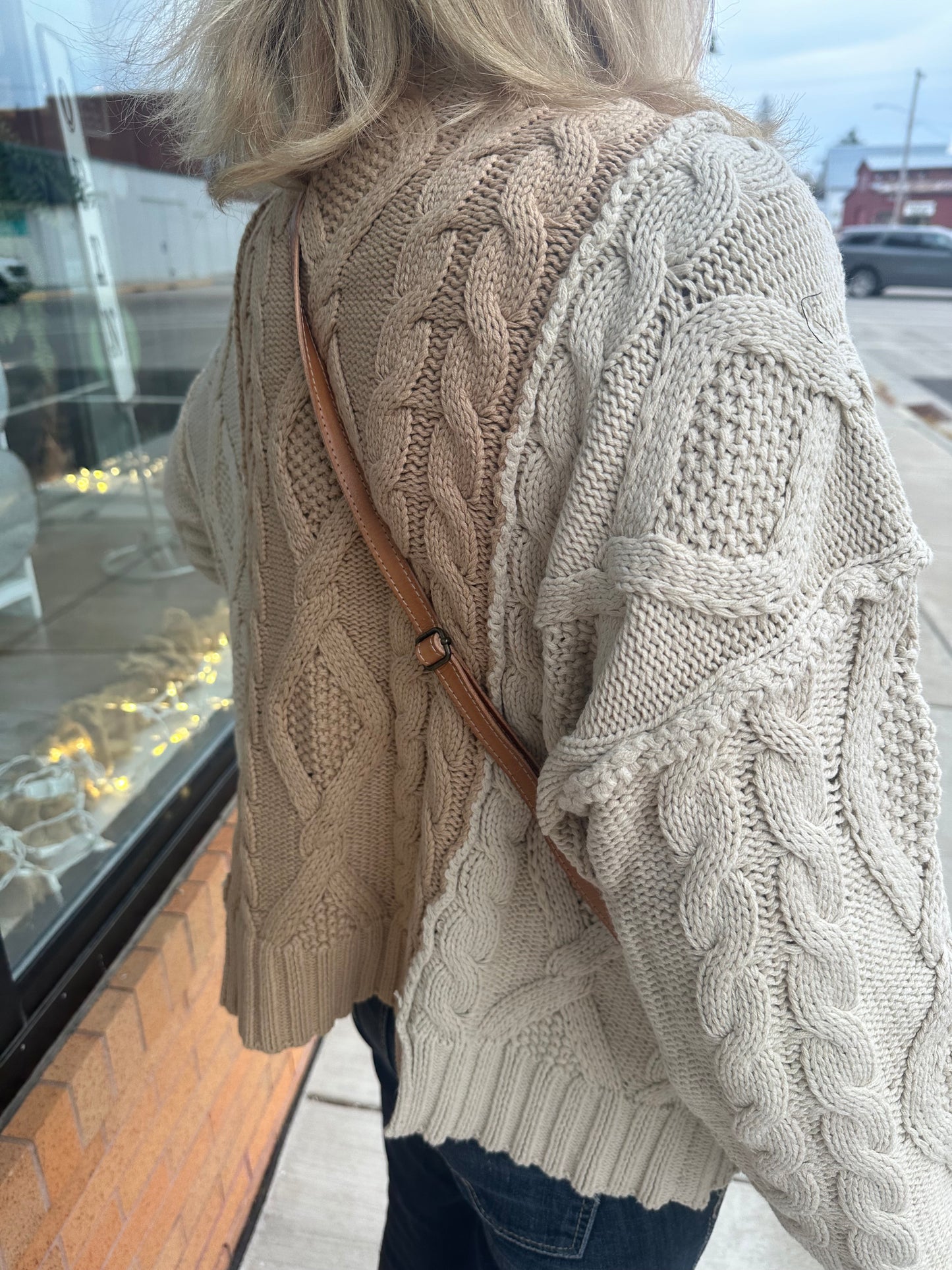 The Dani Oversized Knit Round Neck Sweater