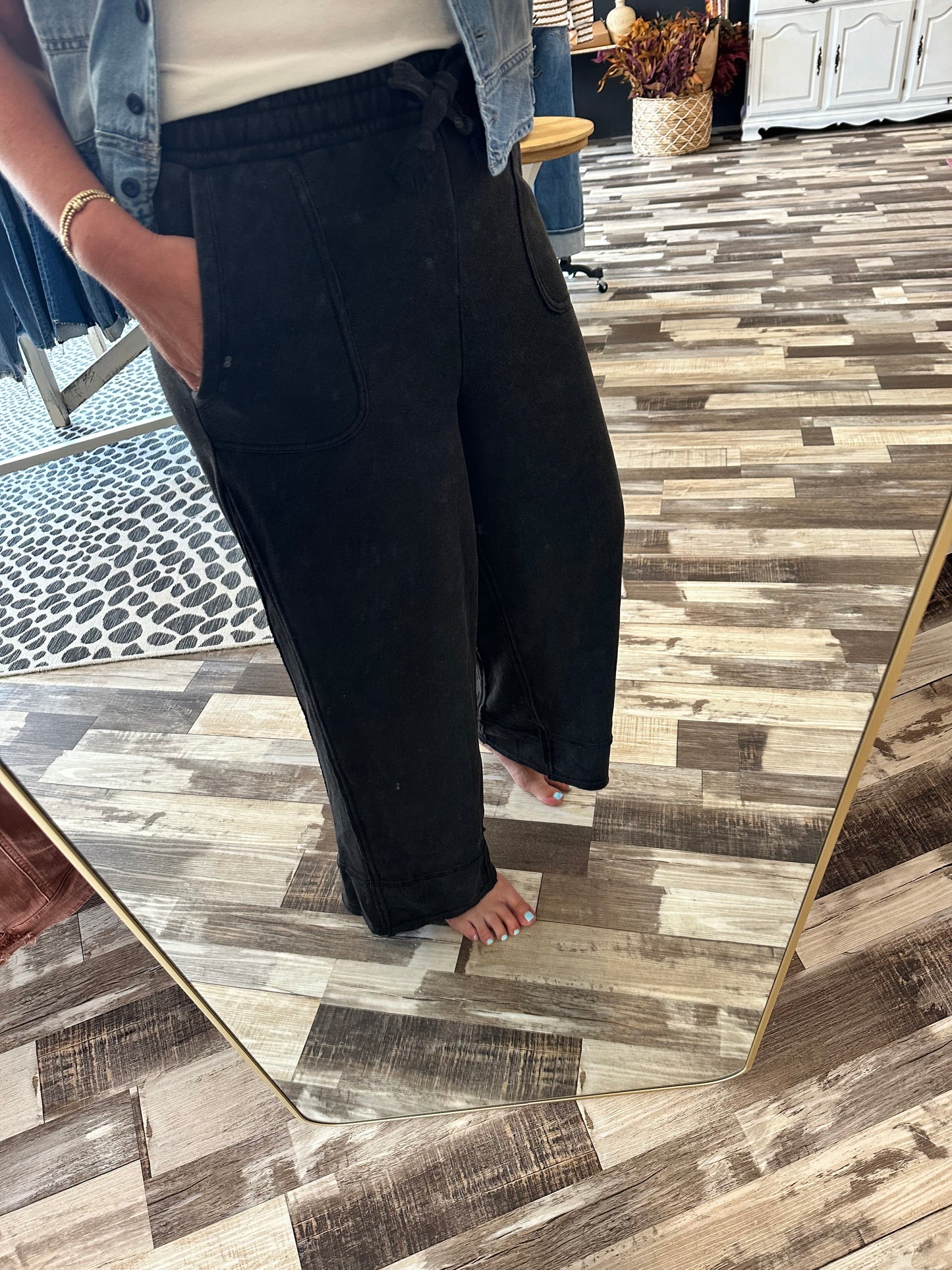 Acid Washed Comfy Casual Pants