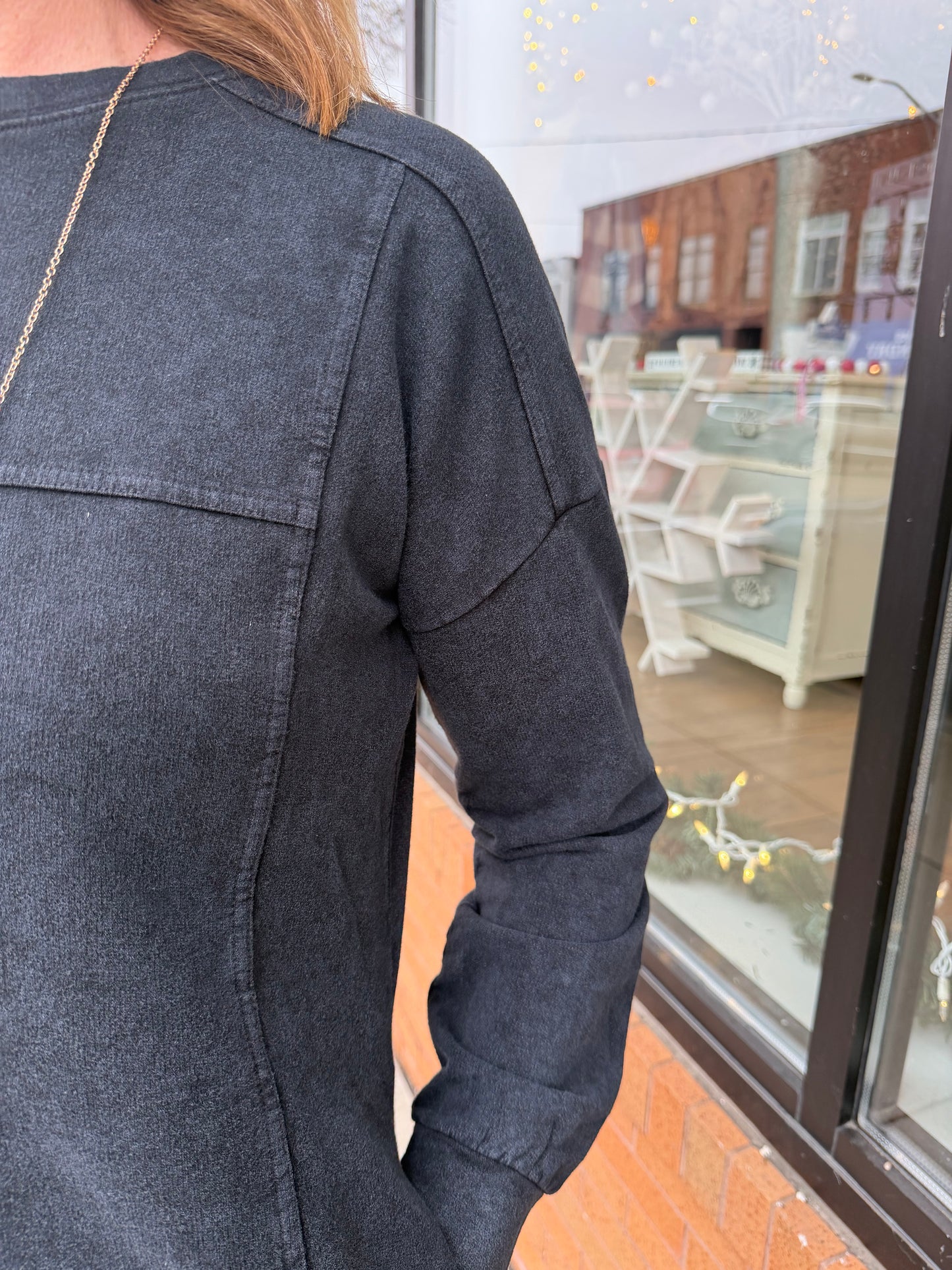 The Krista Acid Washed Dress w/Pockets