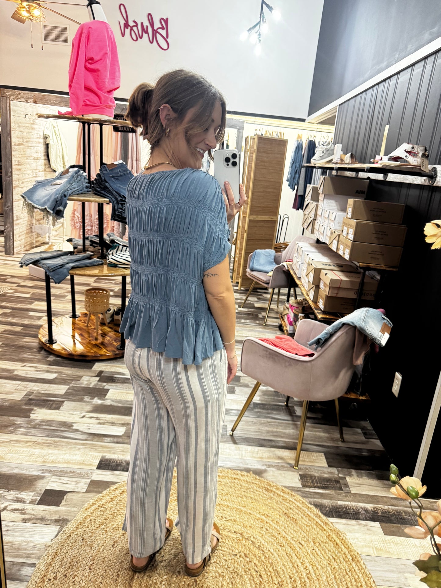 Stay In Your Lane Striped Pants