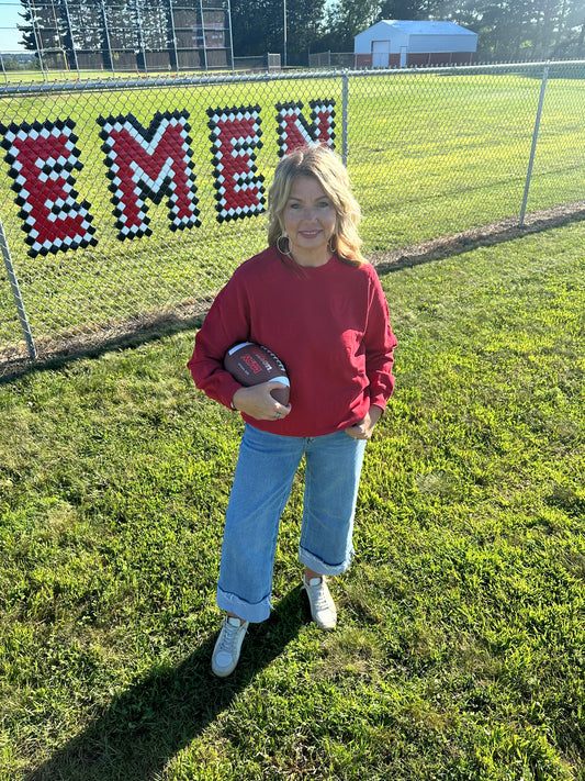 WI Ritter Repeat Lantern Sleeve Crew