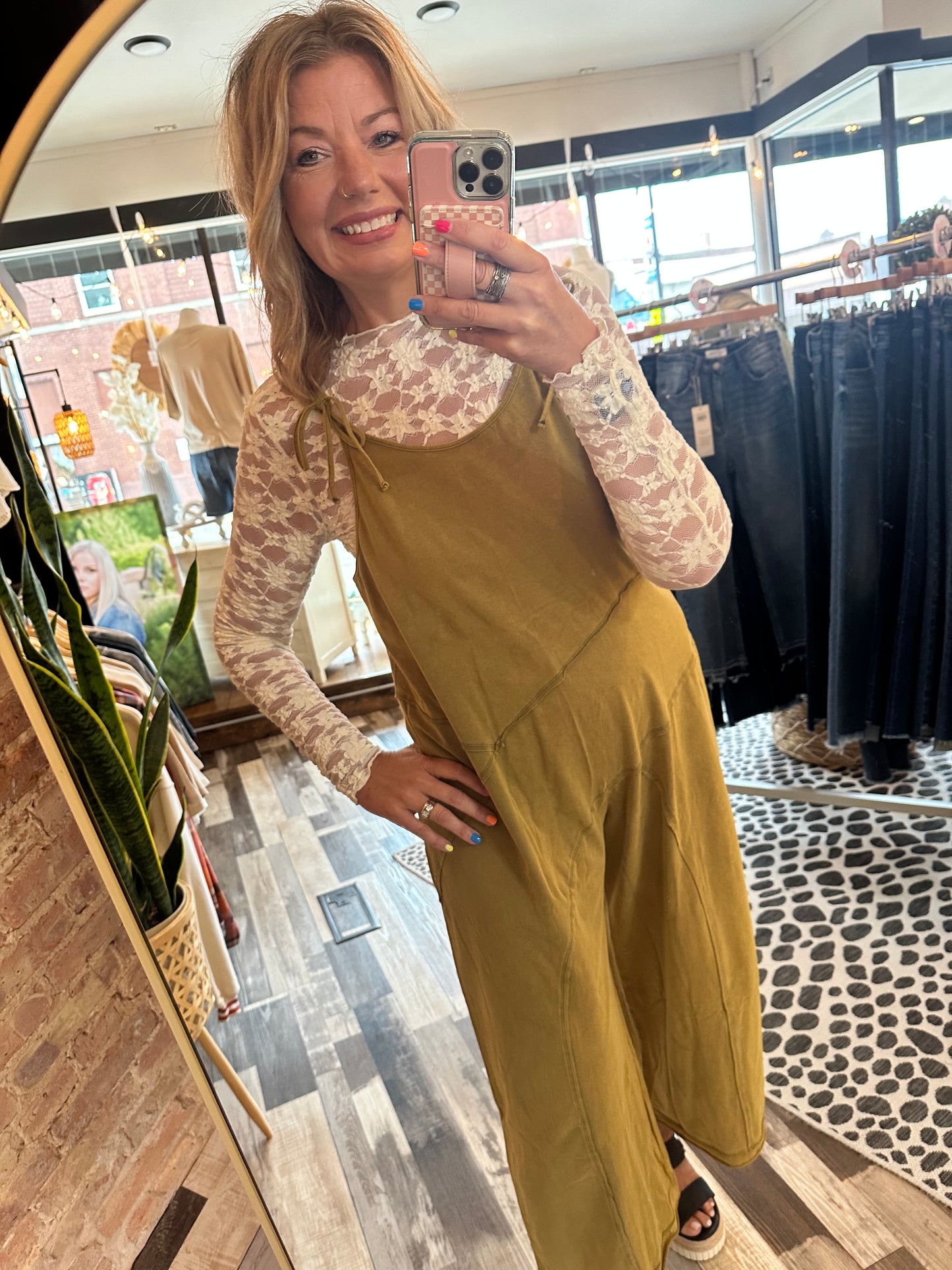 Shouldn't Be This Easy Mineral Wash Jumpsuit