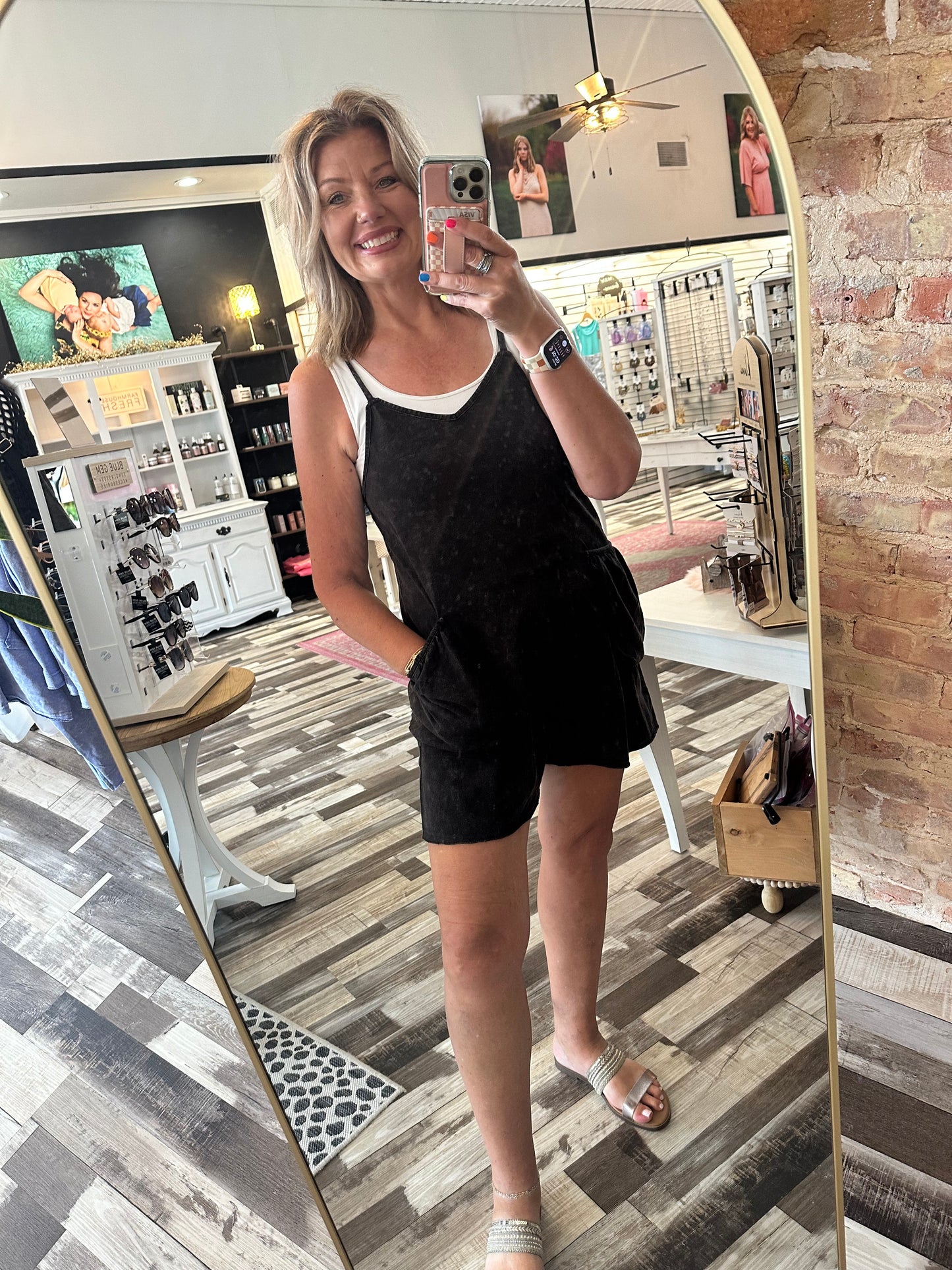 The Tori Mineral Wash Romper