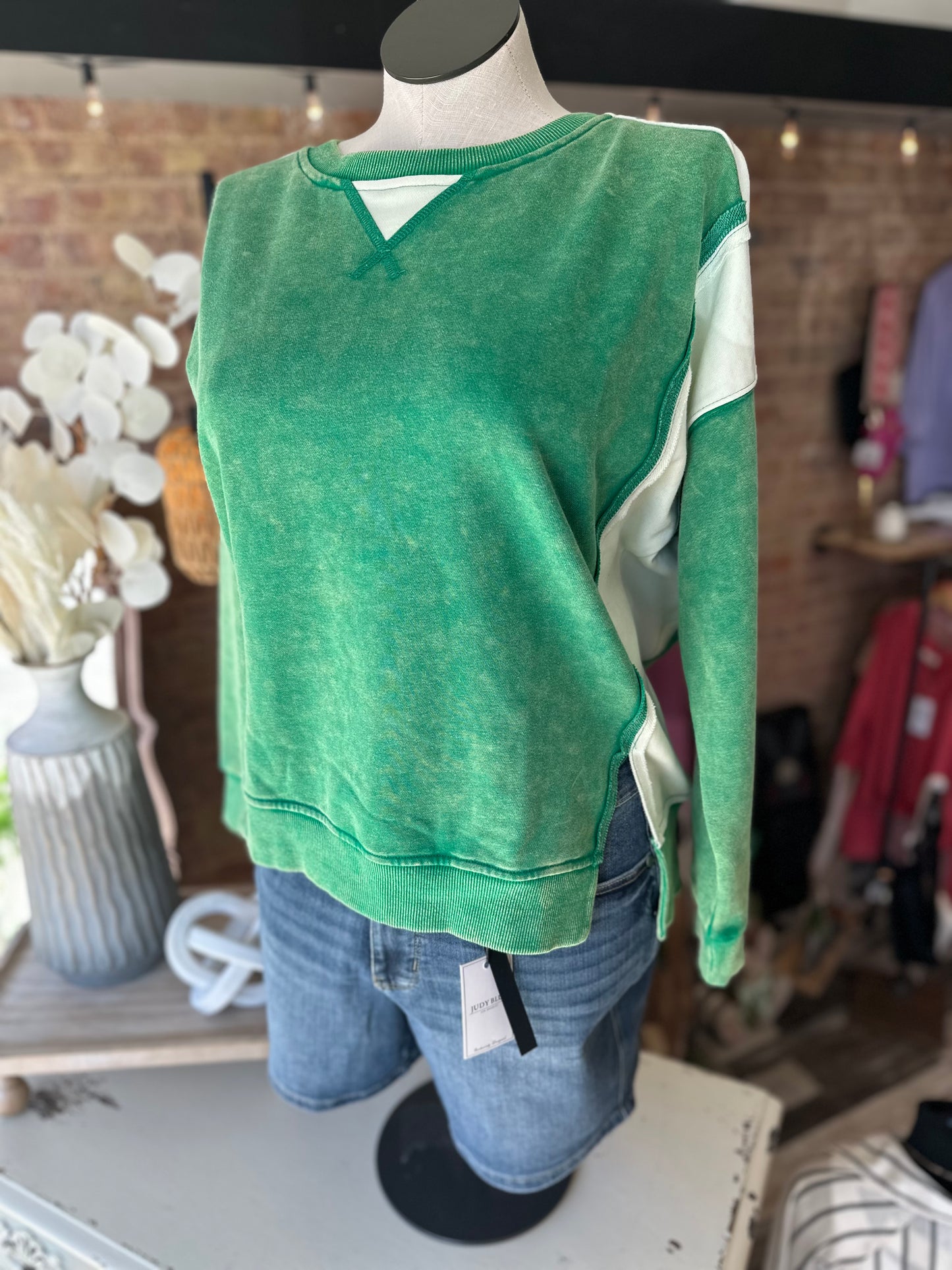 Judy Blue Tummy Control Mid Length Shorts