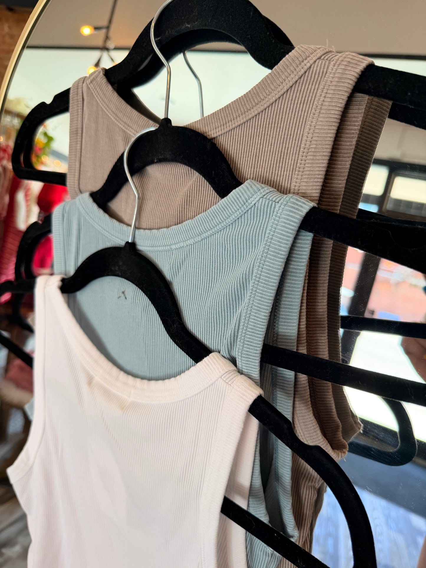 Classic Ribbed Ultra Soft Scoop Neck Tank Top