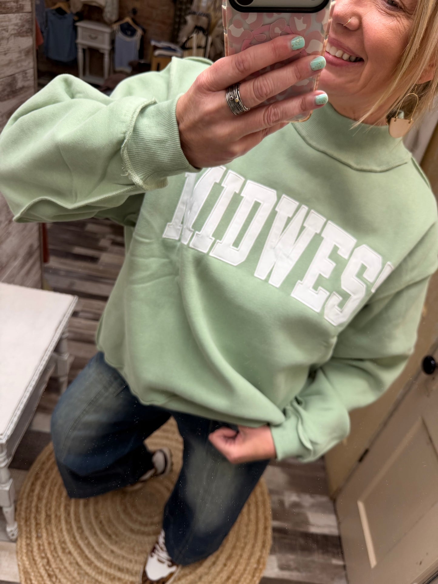 Midwest Mini Mock Pullover